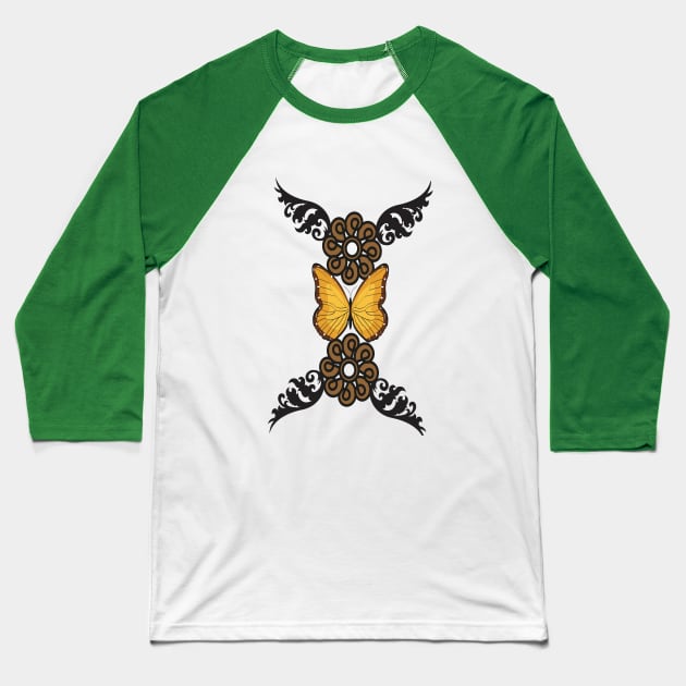 papillon butterfly Baseball T-Shirt by Aminov-Store